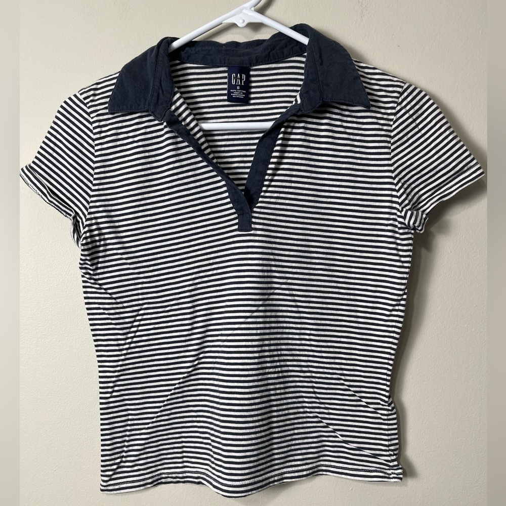 Gap Short Sleeve Women's Striped Polo